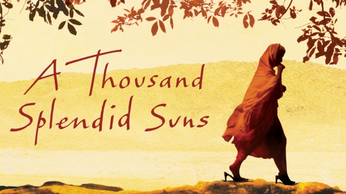 Splendid suns thousand hosseini khaled laila motivational bookishelf