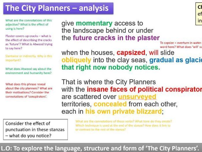 Planners city atwood annotation margaret tes planning table booklet questions analysing