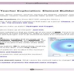 Element builder gizmo answer sheet