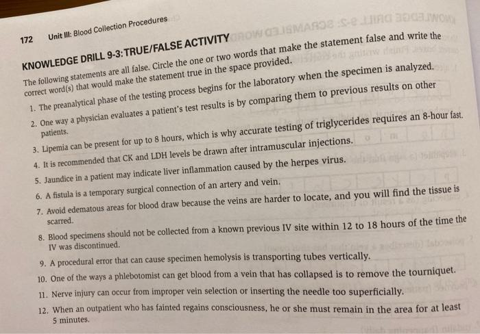 Knowledge drill 9-7 serum appearance