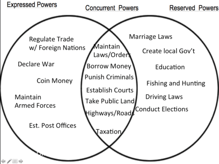 The federal in federalism worksheet