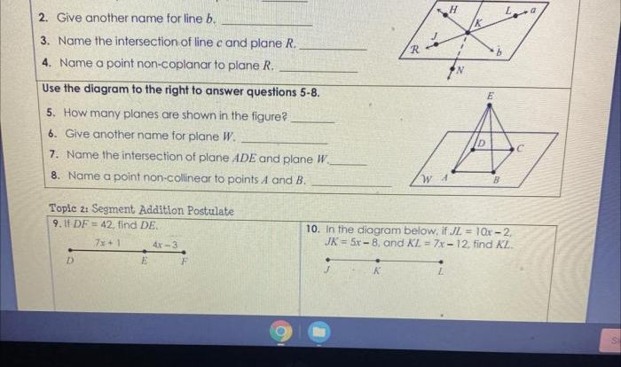 Chapter 10 test geometry answer key