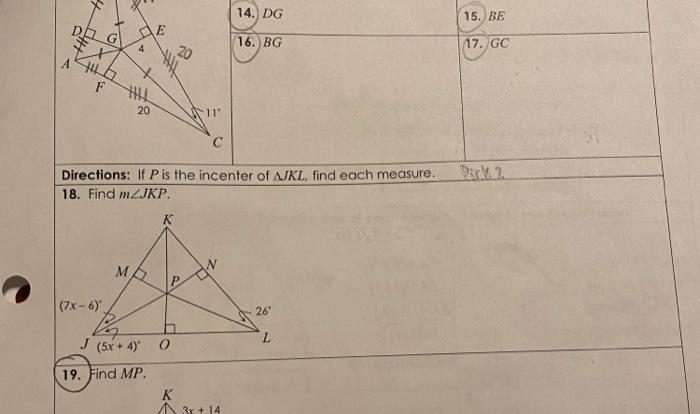 Incenter kp measure