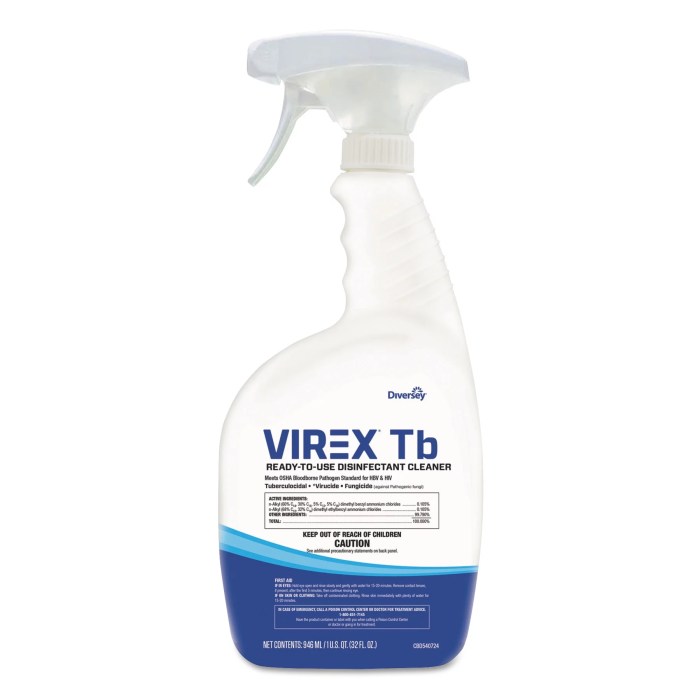 Virex tb and cavi wipes are used for what purpose