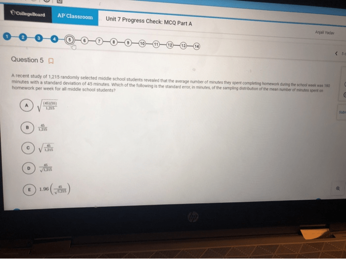 Unit 6 progress check mcq part a ap calculus