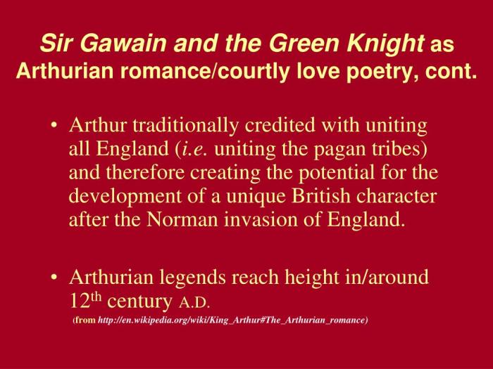 Courtly love in sir gawain and the green knight