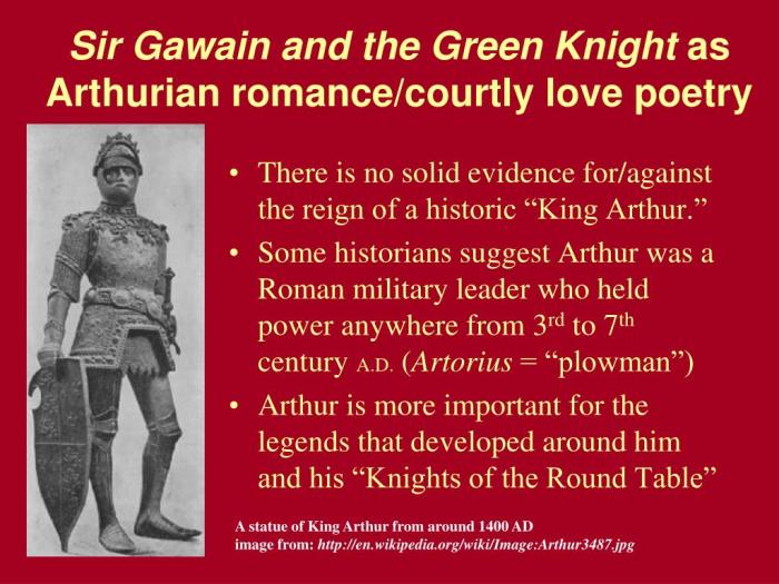 Chivalry sir gawain knight green ppt introduction powerpoint presentation